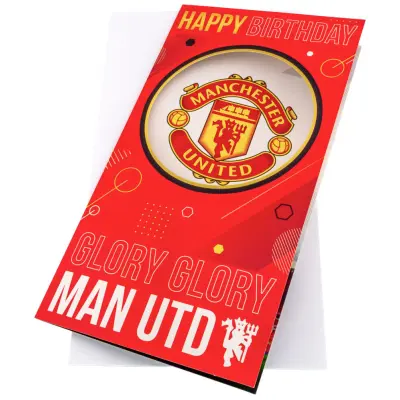 Manchester United Födelsedagskort Glory Glory