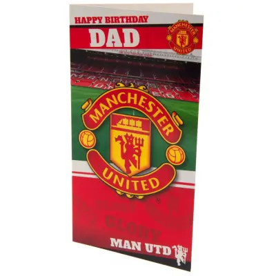 Manchester United Födelsedagskort Pappa