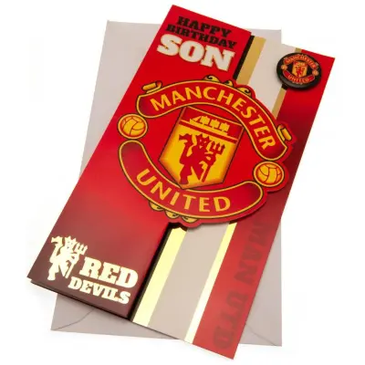 Manchester United Födelsedagskort Son