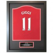 Manchester United Signerad Fotbollströja Giggs
