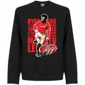 Manchester United Tröja Giggs Legend Sweatshirt Ryan Giggs Svart L