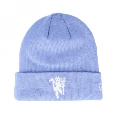 New Era - Football Blå cuff Beanie - Manchester United Seasonal Beanie Cobalt Cuff @ Hatstore