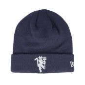 New Era - Football Blå cuff Beanie - Manchester United Seasonal Beanie Navy/White Cuff @ Hatstore