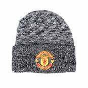 New Era - Football Grå cuff Beanie - Manchester United Fall 19 Oversized Pattern Grey Cuff @ Hatstore