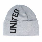 New Era - Football Grå cuff Beanie - Manchester United Vert Wordmark Knit Gray/Black Cuff @ Hatstore