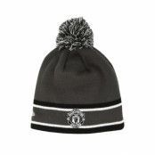 New Era - Football Grå pom Beanie - Manchester United Bobble Skull Gray Pom @ Hatstore