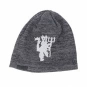 New Era - Football Grå traditionalbeanie Beanie - Manchester United Fall 19 Printed Skull Ki Dark Grey/Grey Beanie @ Hatstore