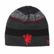 New Era - Football Grå traditionalbeanie Beanie - Manchester United Reversible Marl Knit Grey/Red Beanie @ Hatstore