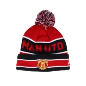 New Era - Football Röd pom Beanie - Manchester United Jake Knit Red/Black Pom @ Hatstore