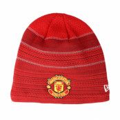 New Era - Football Röd traditionalbeanie Beanie - Manchester United Engineered Skull Knit Red Beanie @ Hatstore