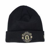 New Era - Football Svart cuff Beanie - Manchester United Beanie Black/Gold Cuff @ Hatstore