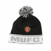 New Era - Football Svart pom Beanie - Manchester United Reflective Knit Black Cuff @ Hatstore