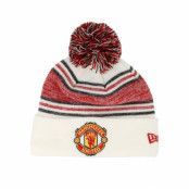 New Era - Football Vit pom Beanie - Manchester United Fall 19 Bobble Cuff White/Red Pom @ Hatstore