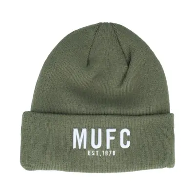 New Era - Grön cuff Beanie - Manchester United Seasonal Olive Cuff @ Hatstore