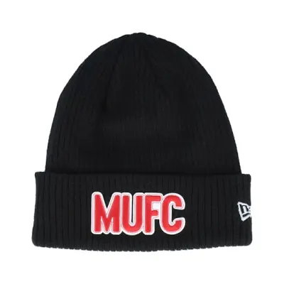New Era - Svart cuff Beanie - Manchester United Vintage Beanie Black Cuff @ Hatstore