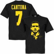 Manchester United T-shirt Cantona Silhouette Eric Cantona Svart 5XL