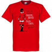 Manchester United T-shirt George Best Röd L