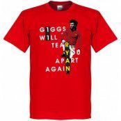 Manchester United T-shirt Giggs Will Tear You Apart Ryan Giggs Röd L