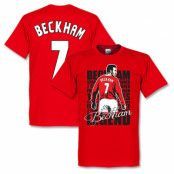 Manchester United T-shirt Legend Beckham 7 Legend David Beckham Röd L