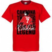 Manchester United T-shirt Legend Legend Eric Cantona Röd L