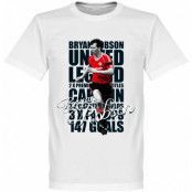 Manchester United T-shirt Legend Robson Legend Vit L