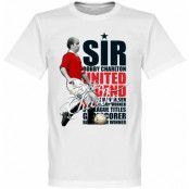 Manchester United T-shirt Legend Sir Bobby Charlton Legend Vit L