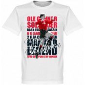 Manchester United T-shirt Legend Solskjaer Legend Vit M