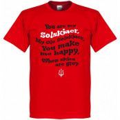 Manchester United T-shirt Ole Solskjaer Song Röd L