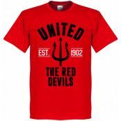Manchester United T-shirt United Established Röd L