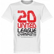 Manchester United T-shirt Winners United 20 League Champions Vit L