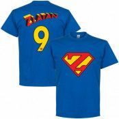 Manchester United T-shirt Zlatan 9 Superman Zlatan Ibrahimovic Blå L