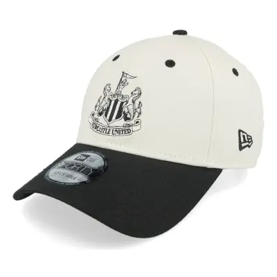 New Era - Football Beige adjustable Keps - Newcastle United Contrast Visor 9FORTY Ivory/Black Adjustable @ Hatstore