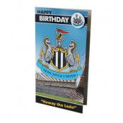 Newcastle United gratulationskort och pinn
