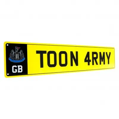 Newcastle United nummerplåt