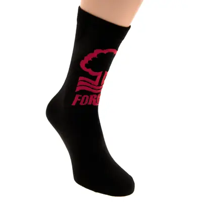 Nottingham Strumpor Röd Text Barn/Ungdom 30-35