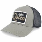 American Needle - Grön trucker Keps - Queen Valin Black/Olive Trucker @ Hatstore