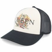 American Needle - Vit trucker Keps - Queen Sinclair Black/Ivory A-Frame Trucker @ Hatstore