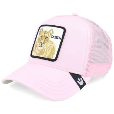 Goorin Bros. - Rosa trucker Keps - The Queen Lioness Core Sport Pink A-Frame Trucker @ Hatstore