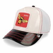 Goorin Bros. - Vit trucker Keps - Patent Leather The Red Queen White/Black Trucker @ Hatstore