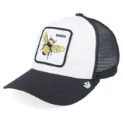 Goorin - Vit trucker Keps - Kids The Queen Bee Mini Off White/Black A-Frame Trucker @ Hatstore