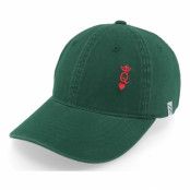 Iconic - Grön unconstructed Keps - Poker Queen Crown Wai Washed Green Mom Cap @ Hatstore