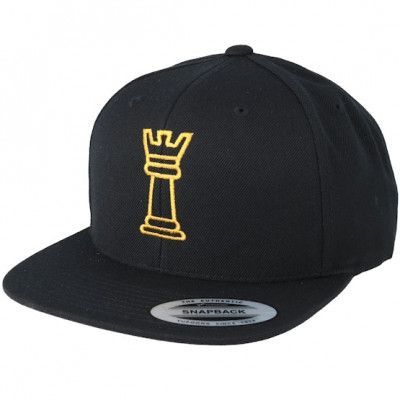 Iconic - Svart snapback Keps - Queen Chess Black Snapback @ Hatstore