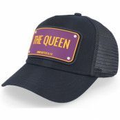 John Hatter&Co - Svart trucker Keps - Rubber- The Queen Black Trucker @ Hatstore