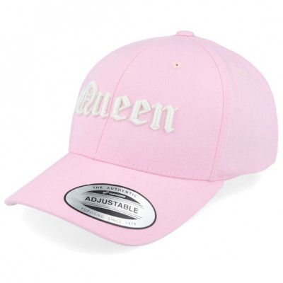 Kiddo Cap - Rosa adjustable Keps - Kids Queen Old English 3d Pink Adjustable @ Hatstore