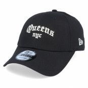 New Era - Svart adjustable Keps - Queens Borough 9Forty Black/White Adjustable @ Hatstore