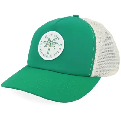 Salty Crew - Grön trucker Keps - Queen Palm Kelly Green Trucker @ Hatstore