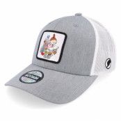 Moomin - Grå trucker Keps - Mymble Reading Grey/White Trucker @ Hatstore