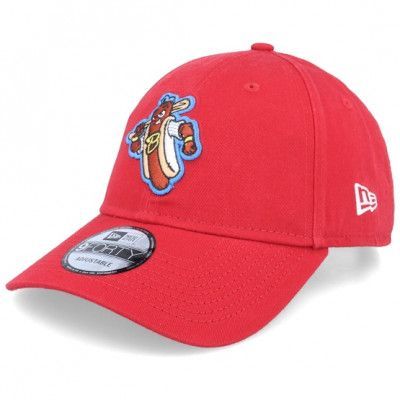 New Era - Röd adjustable Keps - Reading Fighting Phils Minor League 9FORTY Scarlet Red Adjustable @ Hatstore