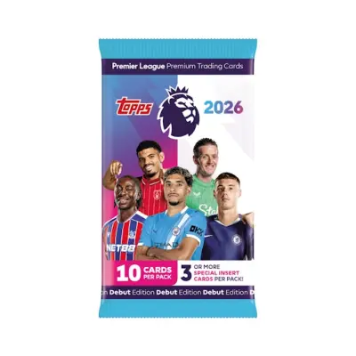 Topps - Svart Trading Cards - Premier League 2026 Card Pack @ Hatstore
