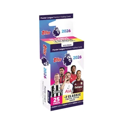 Topps - Svart Trading Cards - Premier League 2026 Eco Pack @ Hatstore